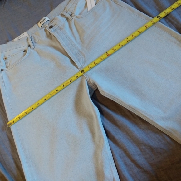 Agolde 90s Pinch Waist High Rise Loose Fit Jeans Haze - Picture 12 of 16